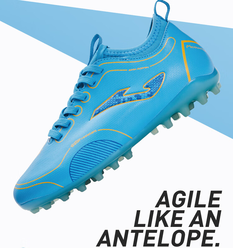 JOMA Soccer Shoes for Children MG Short Studs Youth Elementary School Students Boys And Girls Light-Changing Colorful Sole Football Training Shoes Yellow Size 32 8