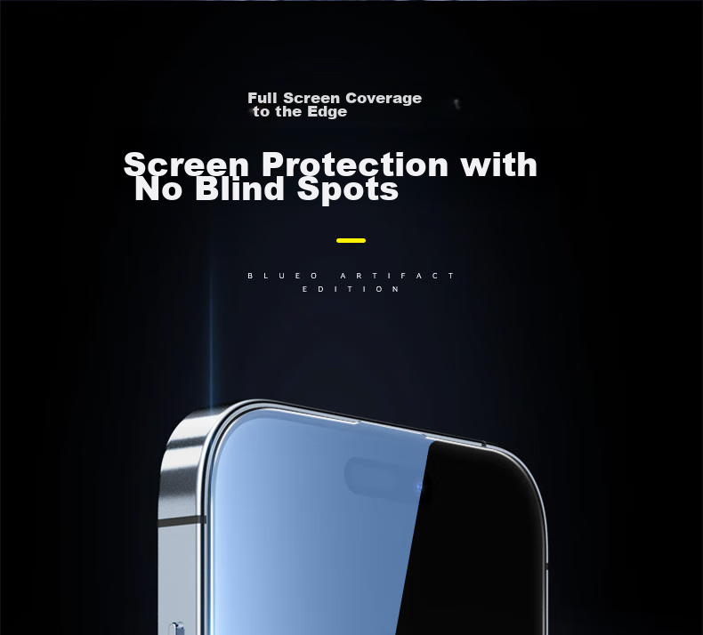 BLUEO Privacy Screen Protector for Apple IPhone 15 Pro Max, Anti-Peeping Tempered Glass Film, Easy Installation in Dust-Free Chamber, Anti-Spy, Anti-Fingerprint Protective Film 8