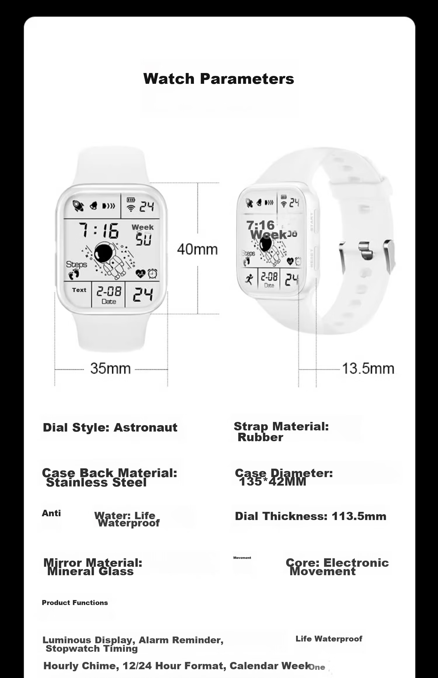 MAX-G Full-Screen Watch for Teenagers, Middle School Students, Girls, Boys, Electronic Watch with Waterproof, Luminous, Multifunctional Sports Design for Childre 21