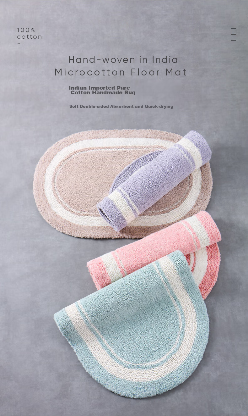 Amarelle Elegant High-End Hotel Ultra-Soft Absorbent Non-Slip Bathroom Mat, Pink (50*80cm) 1
