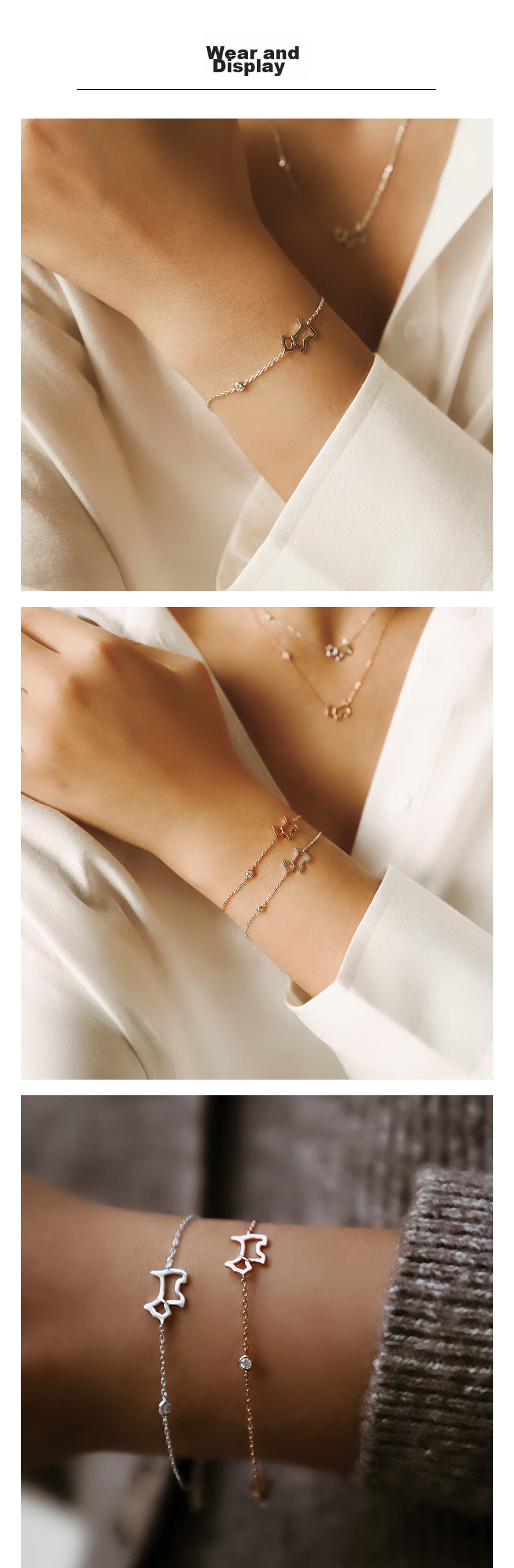 AGATHA Exquisite Hollow Silver Bracelet for Women Birthday Gift for Girlfriend and Best Friend Premium Feel 3