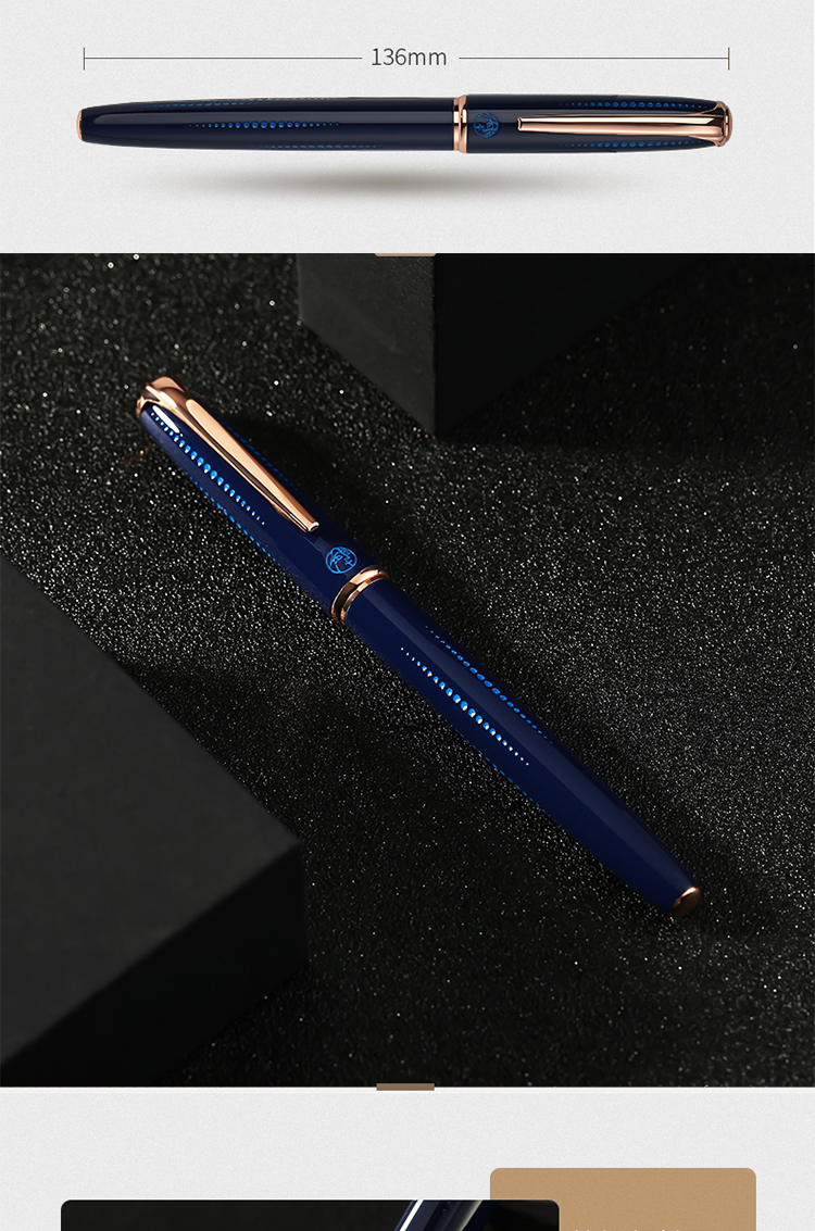 Pimio Starry Night Series Fountain Pen for Adults, Calligraphy Ink Pen, Business Birthday Gift for Men And Women, Signature Pen, Student Calligraphy Gift Pen, Starry Night Black 3