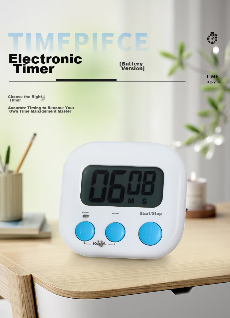 TaTanice Electronic Timer, Kitchen Timer Alarm, Student Study Countdown Reminder, Learning-Specific Time Management Exam Stopwatch Alarm Clock 1