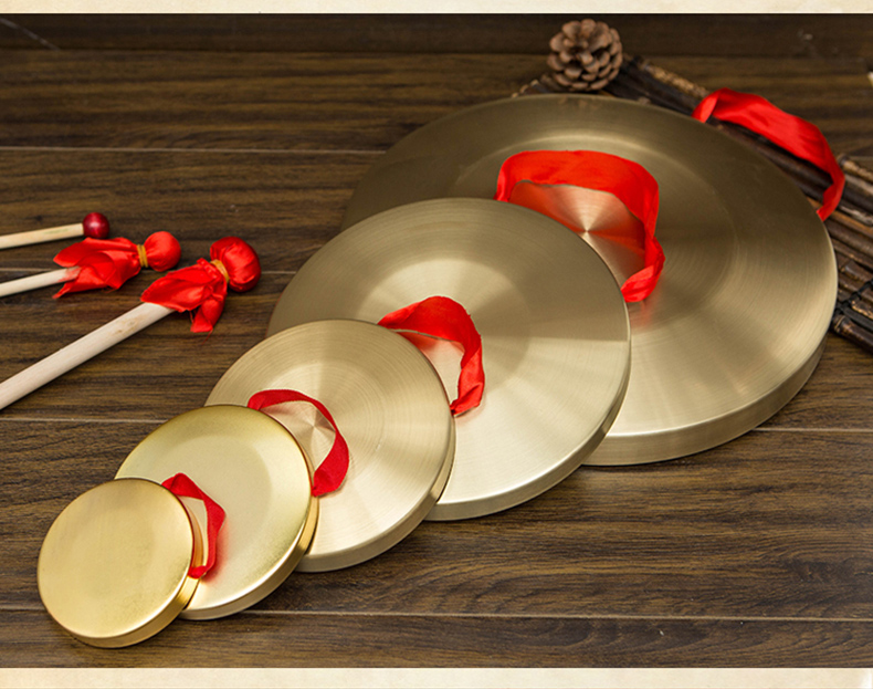 RANGE Tongluo Opening Gong, Three-Quarter Gong, Prop Instrument, Large Gong, Flood Warning Gong, Festive Gong, Drum Instrument, Musical Instrument, 15CM 14