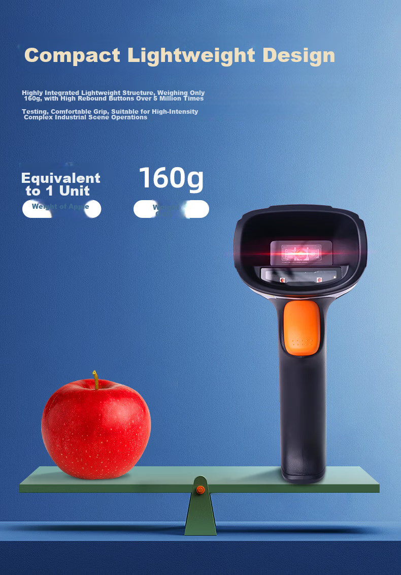 Haikangwei Industrial Barcode Scanner IDH3013 1D/2D QR Code Barcode DPM Code Warehouse Logistics Product Tracking 1.3 Million Scanning Speed U-Shaped Port Standard Distance 10