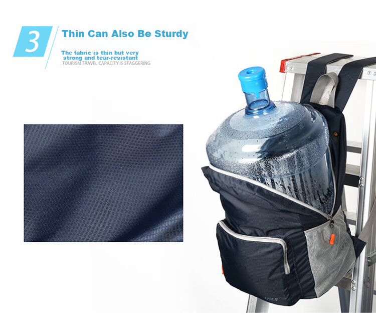 GOLF Fashion Backpack for Men And Women, Lightweight Travel Bag, Outdoor Folding Bag, Sports Bag, Student Schoolbag 7