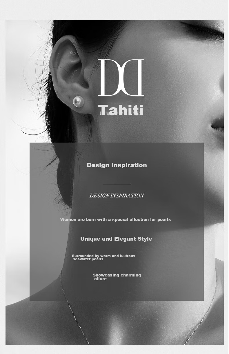 Tahiti 18K Gold Akoya Pearl Stud Earrings 8-8.5mm Round Mirror Luster Saltwater Pearl Jewelry New Year Gift 2
