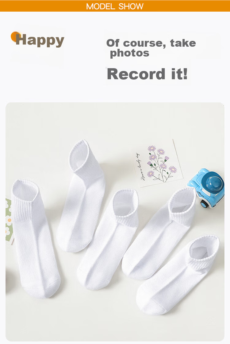 LangSha Children's Socks, Boys' Summer Thin Mesh Breathable Mid-Calf Socks, for Older Children And Students, White Socks 15