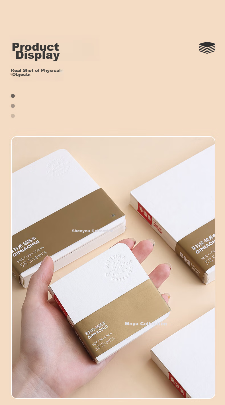DiLe Fishing Collection, Wonderful Drawing Sketchbook, Flip Book, 200g Extra Thick Acrylic Marker Paper, Compact And Portable DIY Pocket Notebook, LG-24486 10