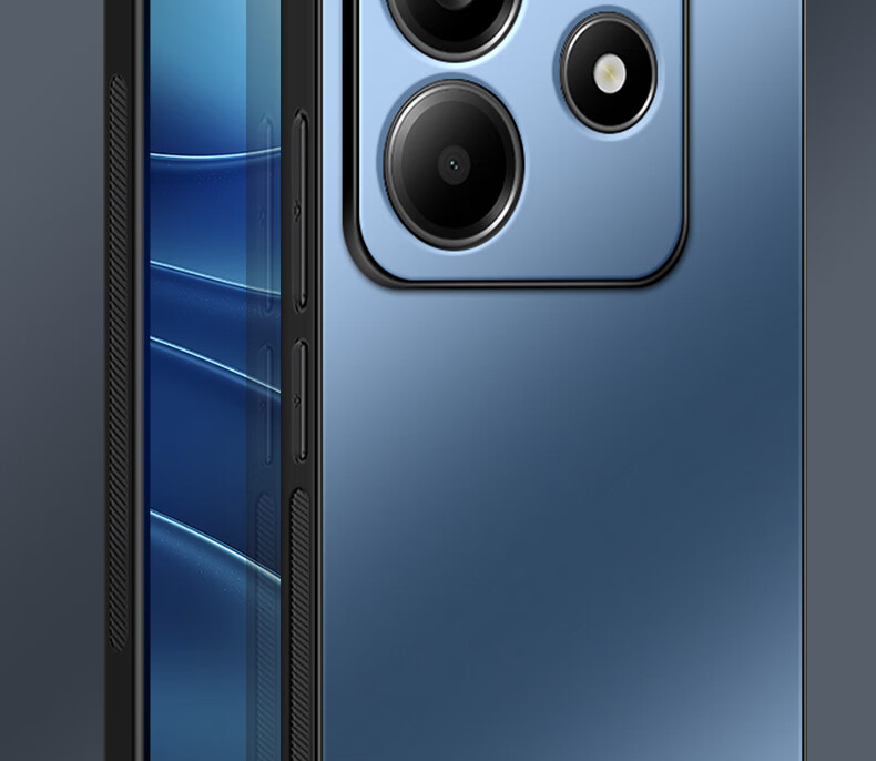 Shangsu Compatible with Redmi Note14 Phone Case, Xiaomi Note14 Protective Cover, AG Frosted Lens Full Protection Soft Shell, Shockproof, Simple Business Style for Women And Men, Graphite Black Outer Case 4