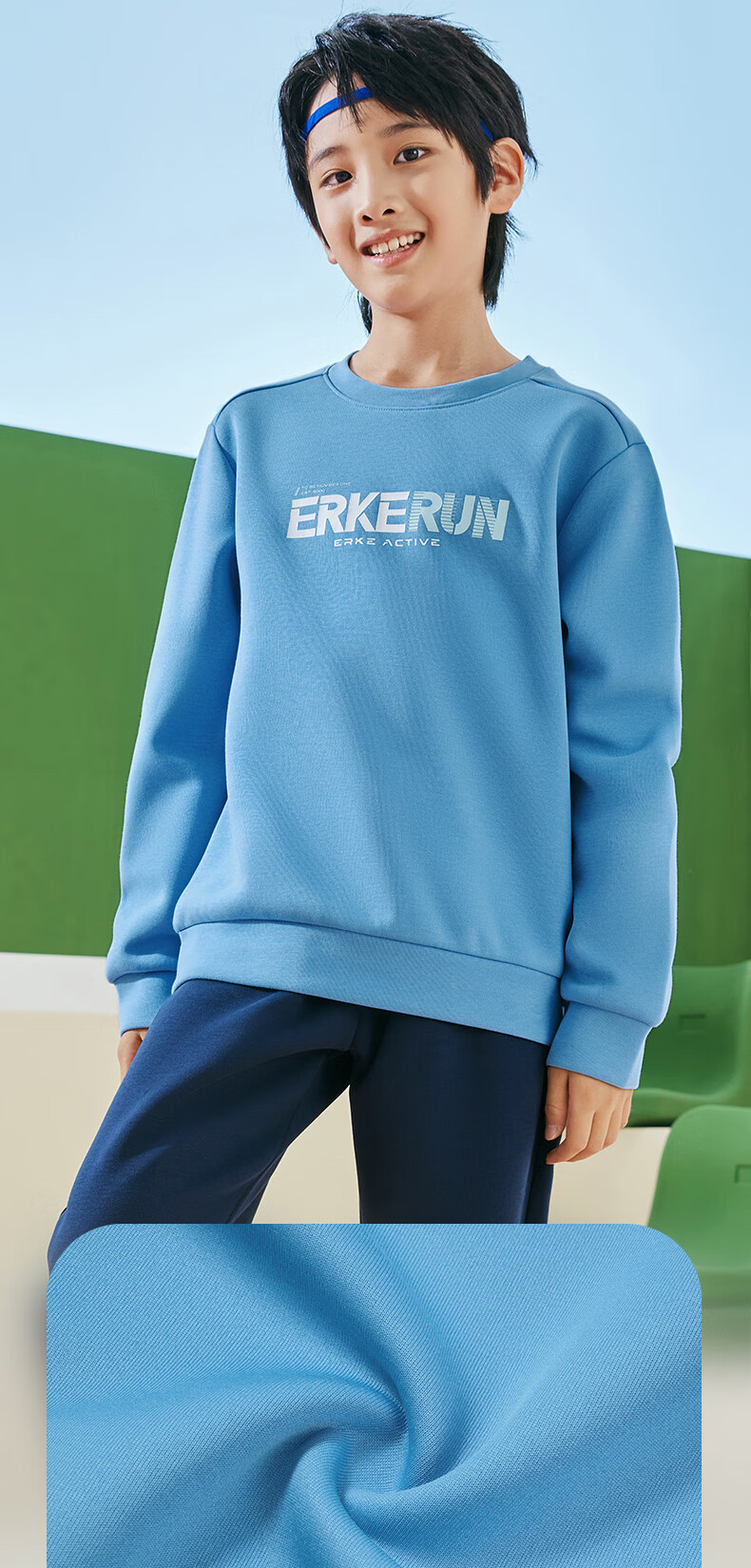 ERKE Children's Unisex Long T-Shirt, Kids' New Autumn 2024 Casual Hoodie, Black, Size 170 5