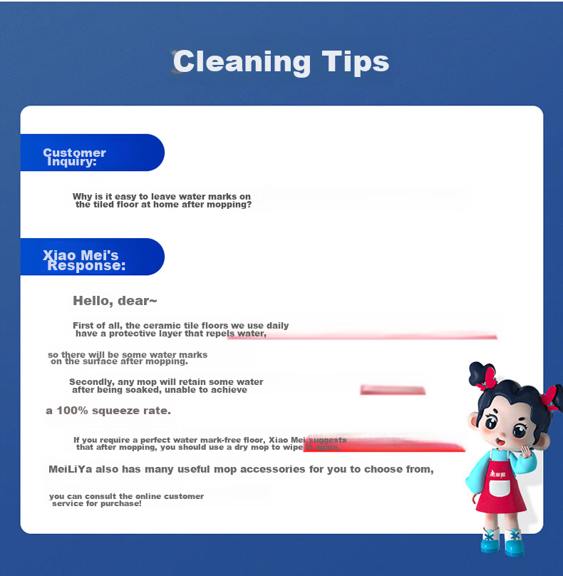 MARYYA Mop Replacement Cloth, 38cm, 1 Piece, Suitable for Dry And Wet Double-Sweep Flat Mops, Thickened Composite Fiber Cloth, Spare Part 11