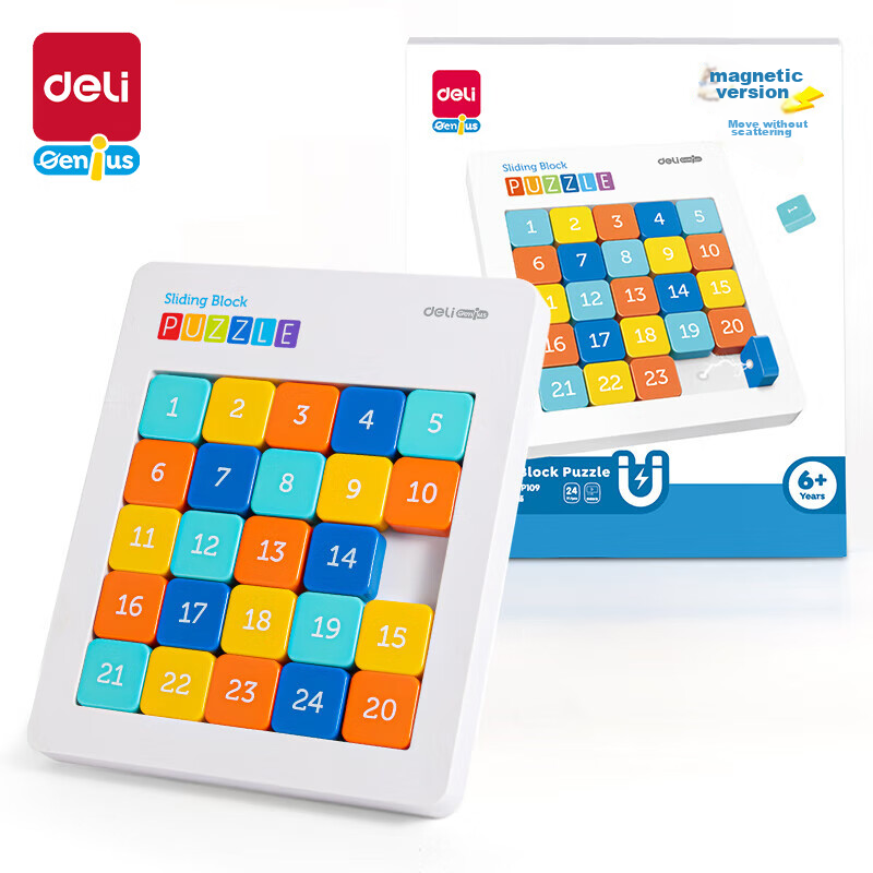 Магнитная головоломка Судоку 5x5 Deli YP109 для детей от 6 лет, развивающая игрушка для тренировки логики и координации