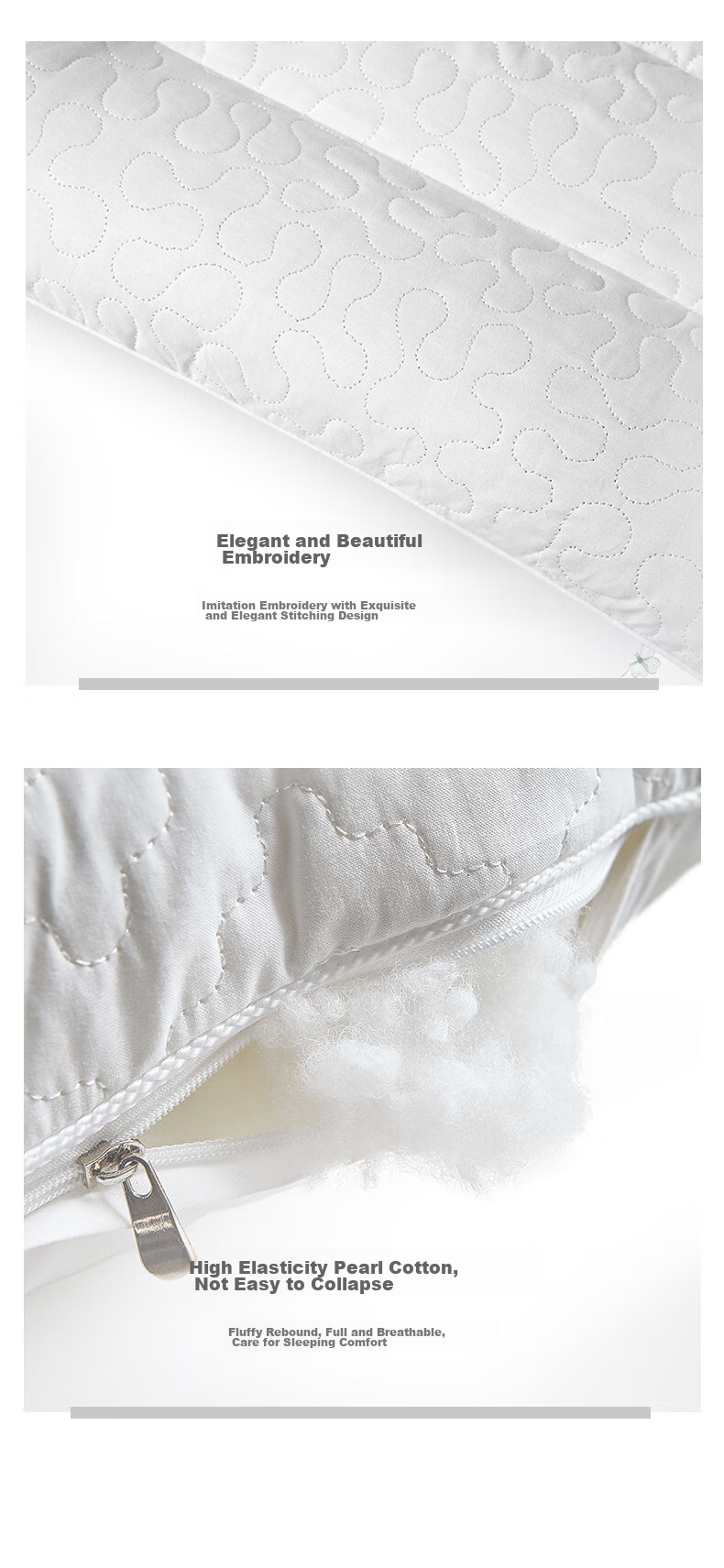 Canasin Pillow, Five-Star Hotel Neck Support Pillow Core, All-Cotton Adult Buckwheat Pillow, 74*48cm, Single Piece 10
