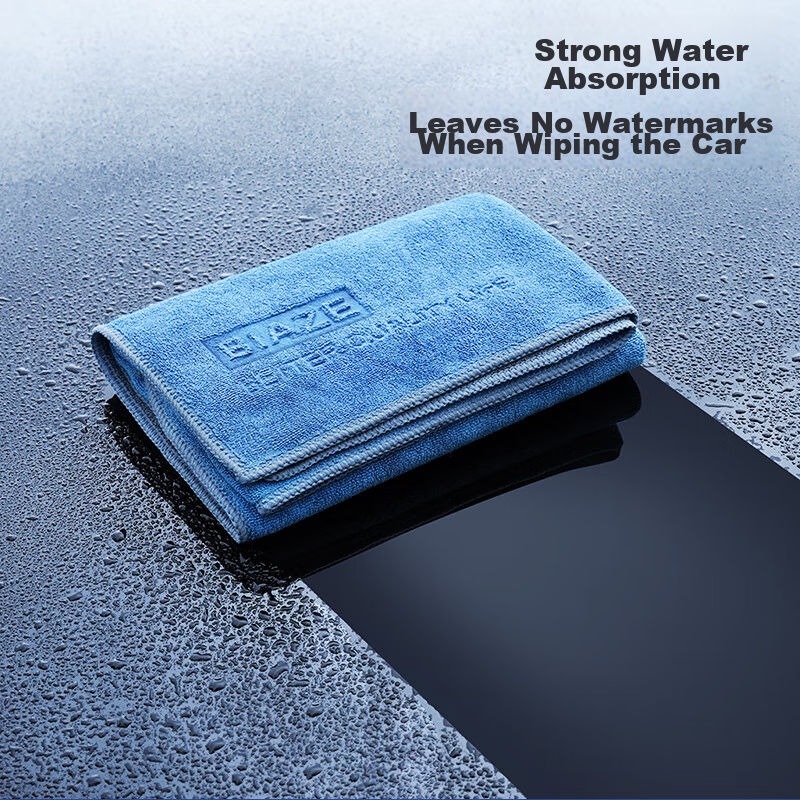 BIAZE Car Wash Towels, 40*80cm, 2 Pack, Extra Large And Thick, Absorbent, Car Cleaning Cloths, Specially Designed for Interior And Glass Cleaning