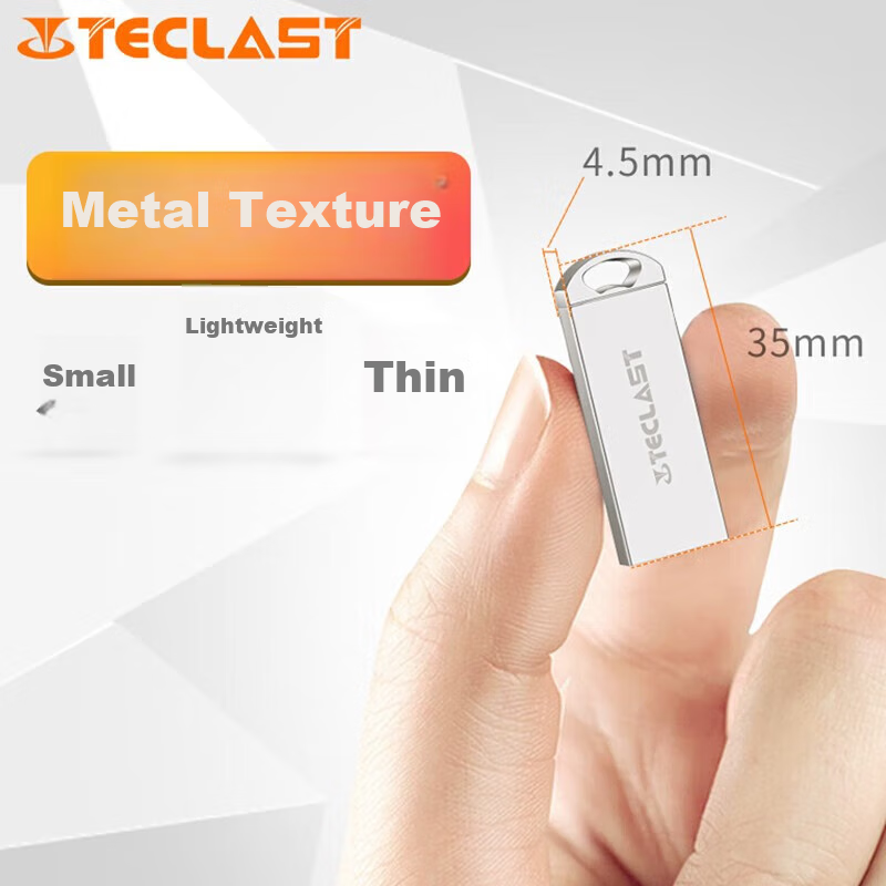TECLAST 32GB USB Flash Drive, LeCun Series USB2.0 Bid And Tender Small USB Drive, Enterprise Bidding Business Waterproof Shockproof Portable Lightweight Mini Car Metal USB Stick