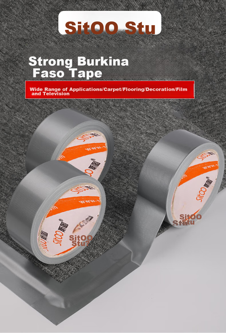 Sitoo Strong Adhesive Tape, High-Adhesion Wear-Resistant Waterproof Tape, Carpet Fixing, Pipe Repair, Window Windproof Sealing, Black, 48mm*10m, 3C Digital Full Network Low Price 1