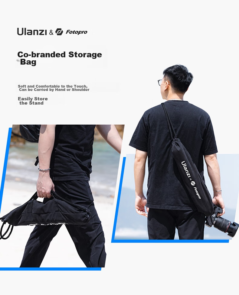 Ulanzi F38 Carbon Fiber Tripod, Air Three Air Hydraulic Pan Head, Portable Outdoor Quick-Release Quick-Install Digital Camera Photography Tripod 13