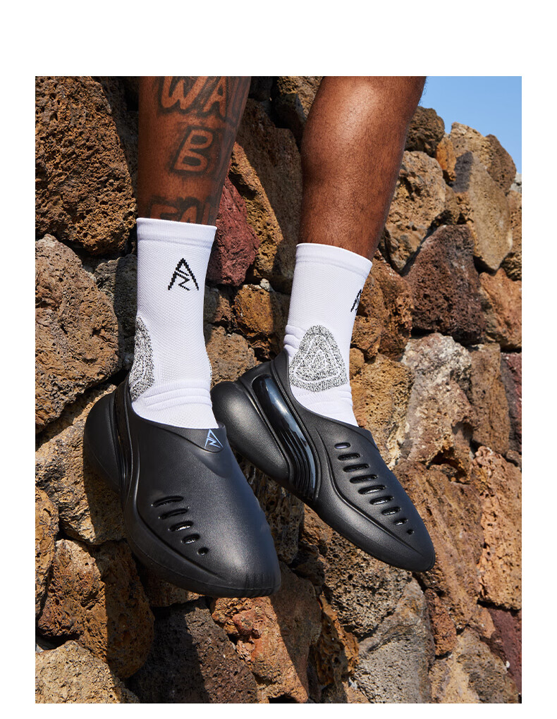 RIGORER Men's Breathable Sandals And Hole Shoes, Waterproof Non-Slip Thick-Soled Basketball Sports Slippers, RIGORER Black, Size 44 16