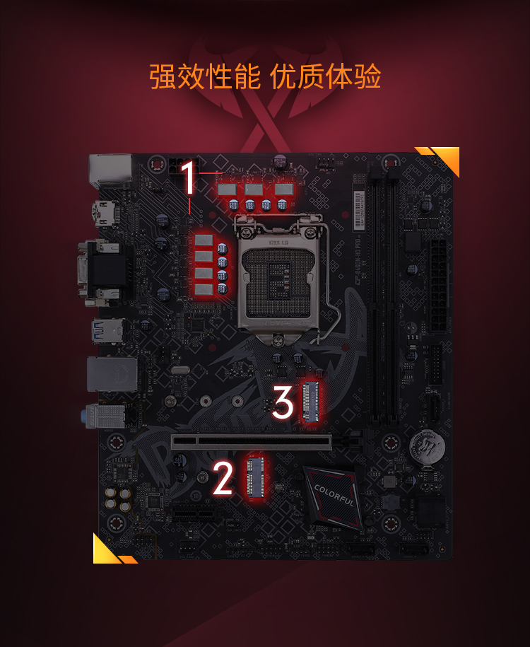 七彩虹(colorful)battle-ax b460m-hd pro v20 主板 支持10100/10400f
