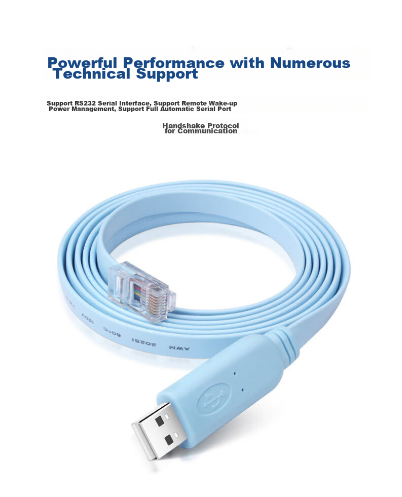 KSRGB USB to Console Debug Cable, H3C Configuration Cable for Tenda H3CTP-LINK Switch Router, 3 Meters (PL2303 Chip), KS-D 8