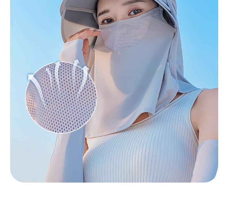 Siwangongli Summer Sun Protection Arm Sleeves for Women, UV Protection Ice Silk Gloves, Non-Slip Touchscreen Arm Guards, Outdoor Cycling Sports Ice Sleeves 4
