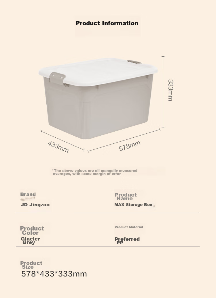 JD Jingzao Large Clothes Storage Box Plastic Toy Organizer Car Trunk Storage Box with Wheels 145L Extra Large 12