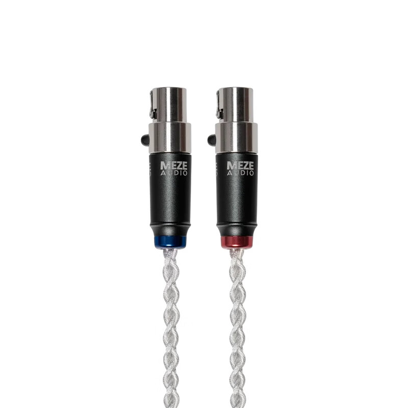 MEZEANTONIO Mini XLR-4.4mm Copper Ancient River Oxygen-Free Copper Male And Female XLR Connectors, Headphone Upgrade Cable, Wired Headphone Audio Cable 1