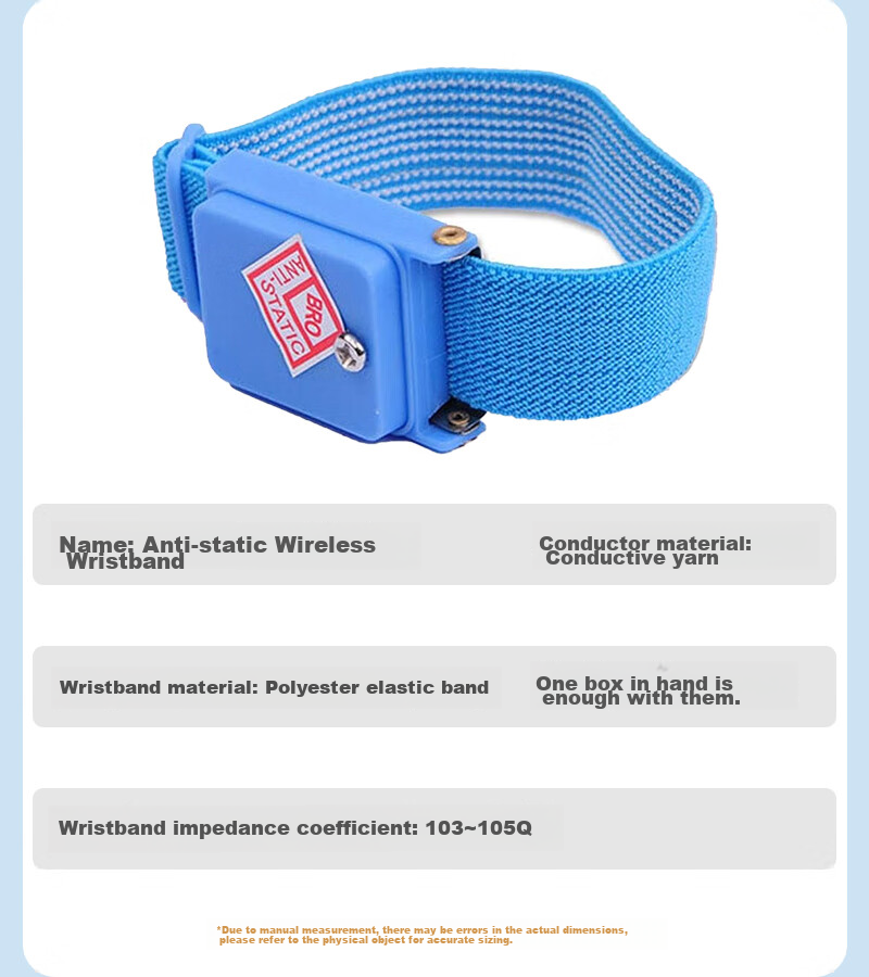 Jiuqiangu Anti-Static Wrist Strap PU Corded Wrist Strap for Workshop Factory Maintenance Human Body Static Electricity Removal Wristband Anti-Static Wristband 2.5 Meters [5-Pack] 2