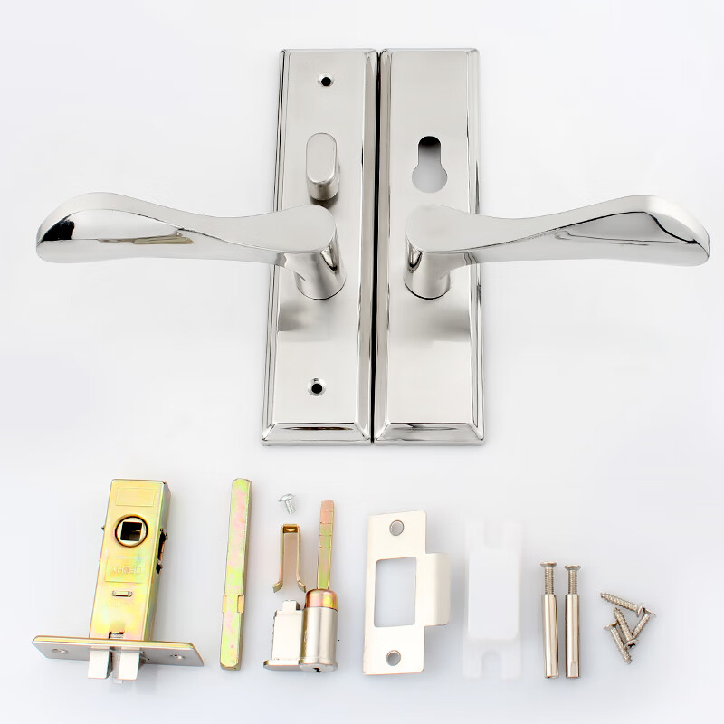 BLOSSOM Handle Lock, Interior Door Lock, Bedroom Wooden Door Lock, Brass Core Single Latch Door Lock, 5040-221