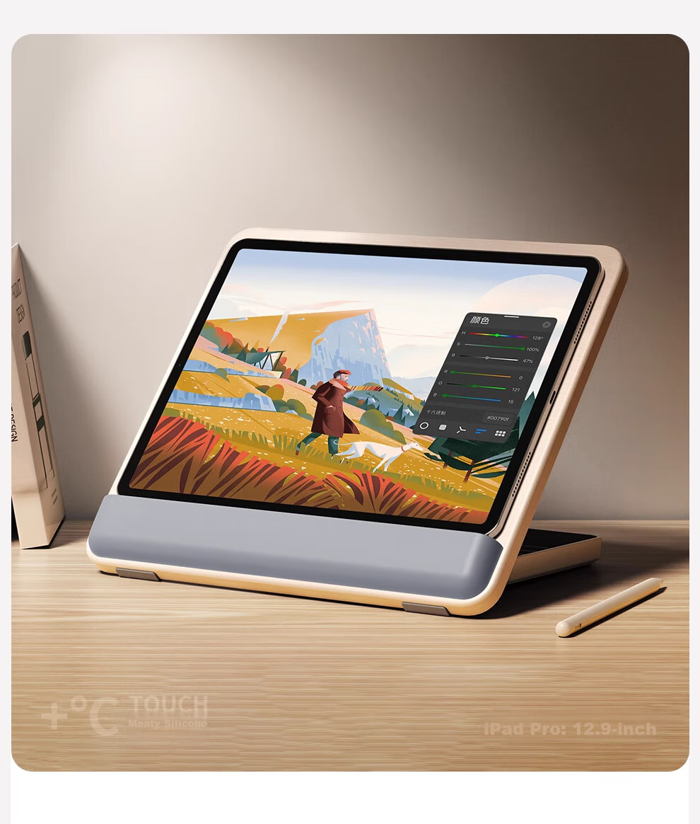 Xiaotian Tablet Stand, IPad Drawing Stand, Wrist Support, Wooden Desktop Drawing Board Stand for 13-Inch IPad Pro, Computer Drawing Board Stand for Painting And Study 8