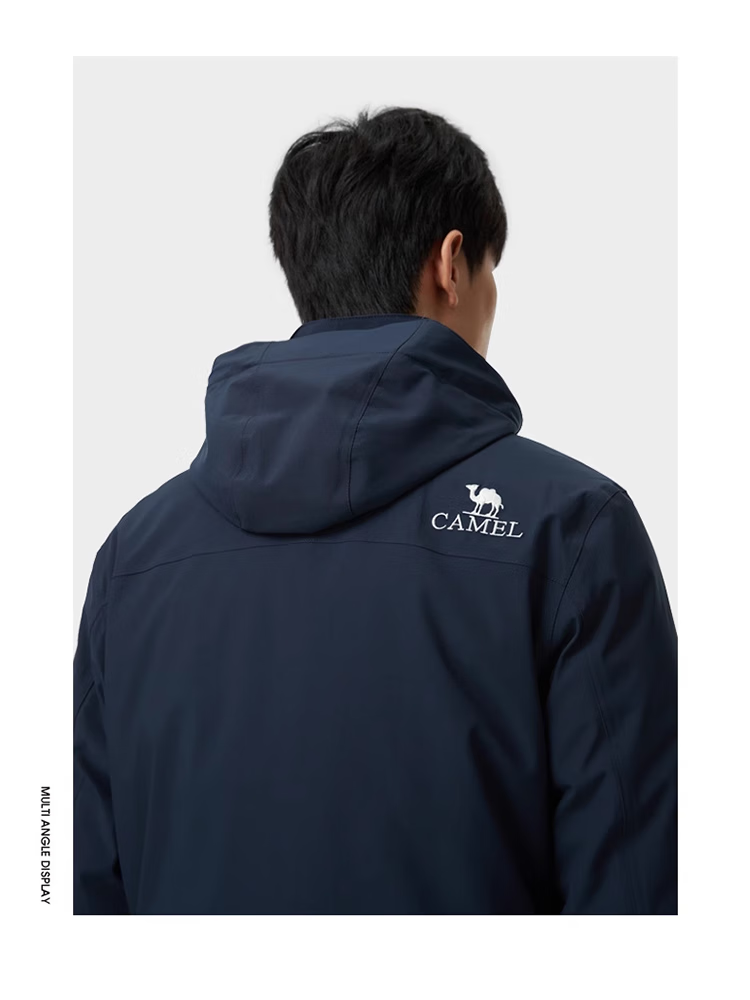 CAMEL Cold-Resistant Windbreaker with Goose Down Inner Liner, Men's Three-In down Jacket, Mountaineering Coat [Snow Region] A13CAFa0064 24