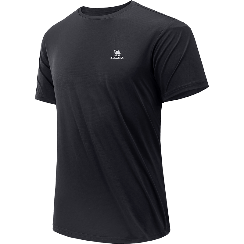 CAMEL Short-Sleeve T-Shirt for Men, New Summer Style, Loose-Fit Round Neck Outdoor Sportswear, Running Training Ultra-Thin Quick-Dry Top