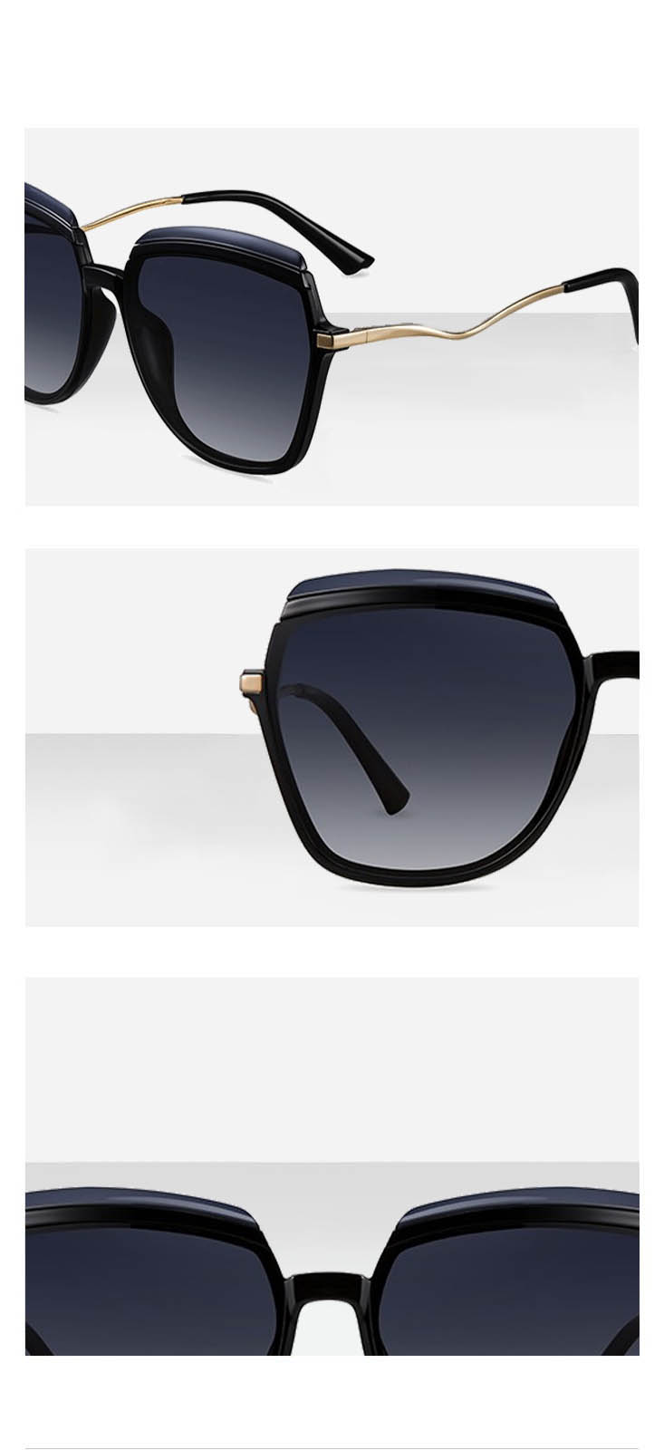 HELEN KELLER Polarized Sunglasses for Women, Gradient Color, UV Protection, Large Frame Sunglasses for Driving, H2116H01 7