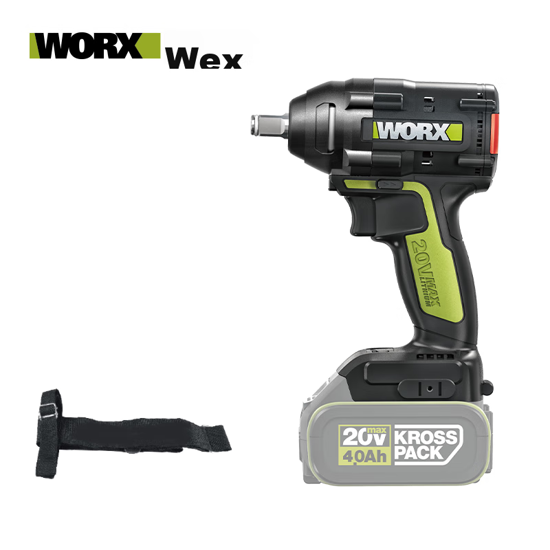 WORX 20V Brushless Electric Wrench WU279.9 (Bare Tool), High Torque Impact Wrench, Cordless Lithium Battery Tool