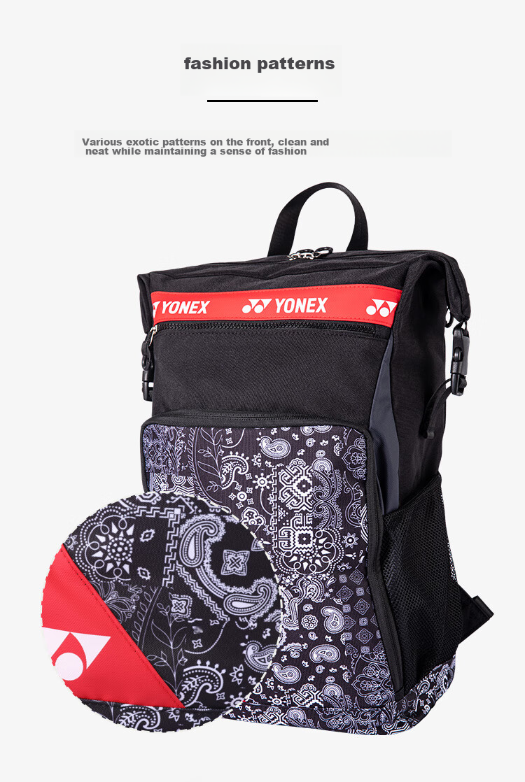 YONEX Badminton Bag, Multifunctional Fashion Sports Trendy Backpack, BA249CR, White And Blue Color 3