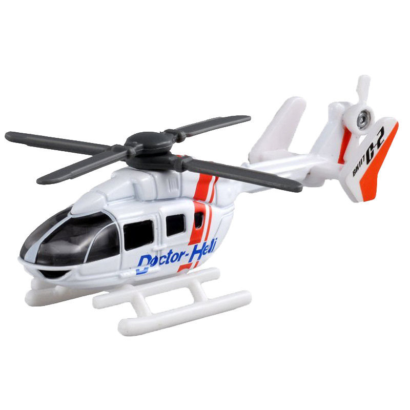 TAKARA TOMY Alloy Car Model Toy for Children, Red And White Box No. 97 Medical Emergency Helicopter 801139