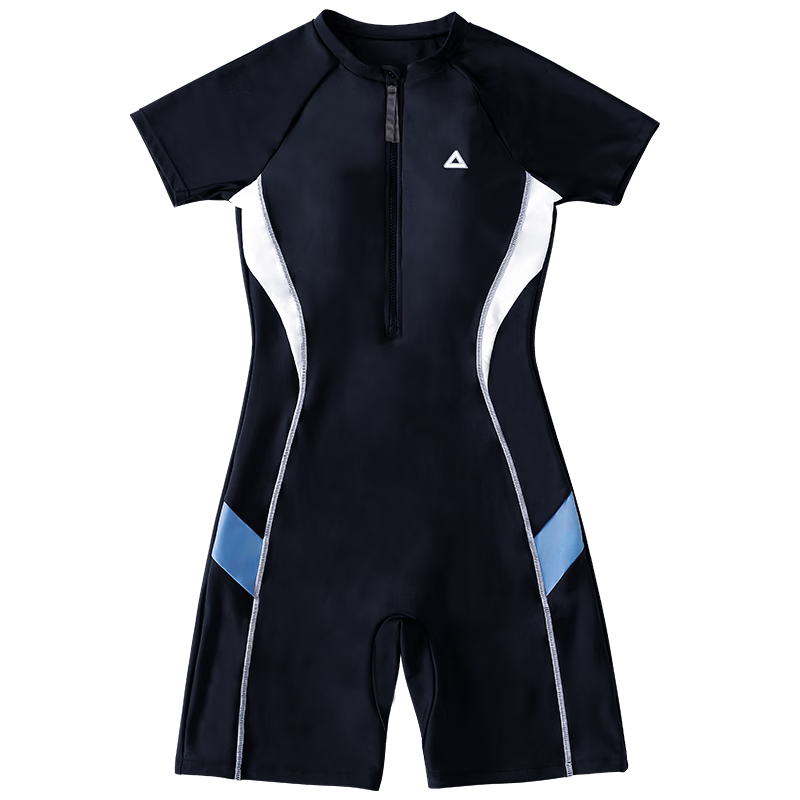 PEAK One-Piece Swimsuit for Women, Long Sleeve, Knee-Length, Conservative, Professional Sports, Plus Size, Tummy Control, Slimming, Hot Spring Swimwear 083XL