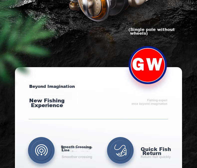 GW Fishing Rod, Biezhaoluya Rod, 2.4 Meters Straight Handle, M Action, for Black Lure Fishing, Suitable for Both Freshwater And Saltwater Fishing 3