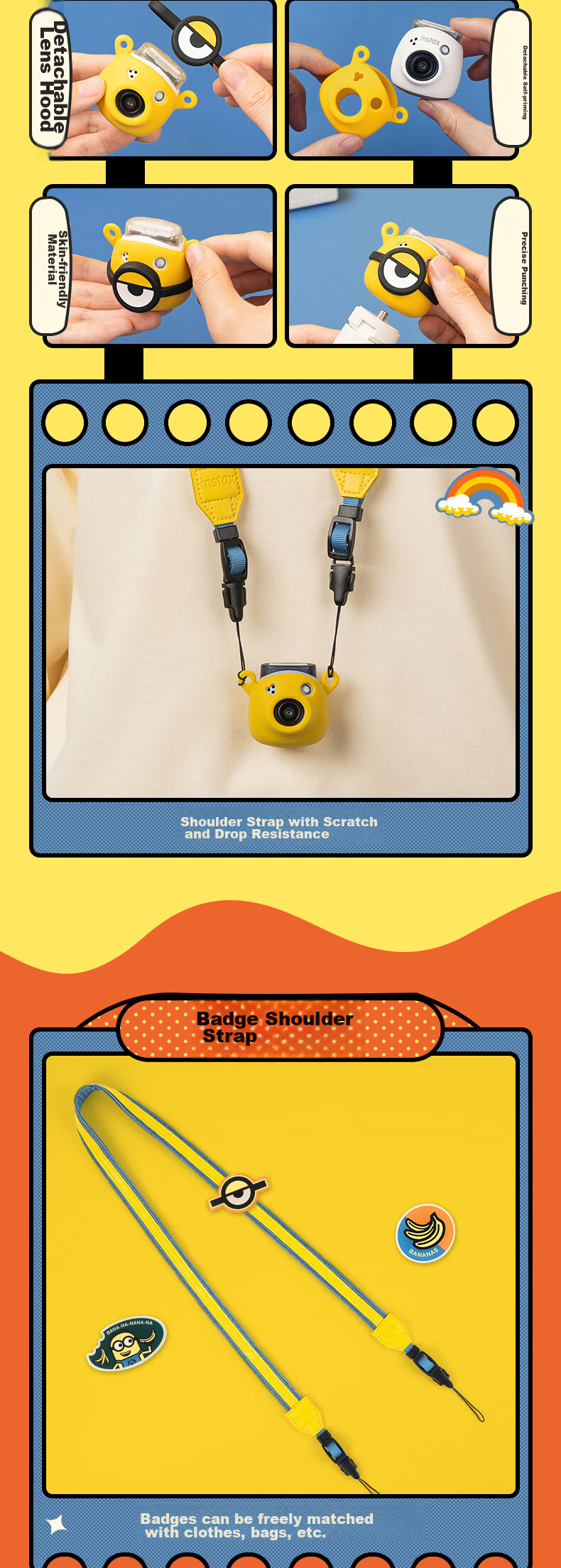 INSTAX Fuji INSTAX Pal Minions Accessory Box, Cute Big-Eyed Cowgirl 2
