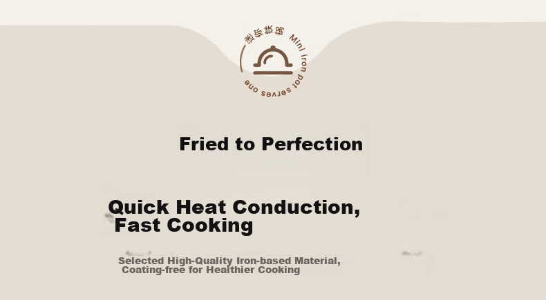 SUPOR Mini Premium Iron Wok 22cm, Household Use, Non-Coated, Wear-Resistant, Rust-Proof, Suitable for Gas Stove, EC22RF05 9