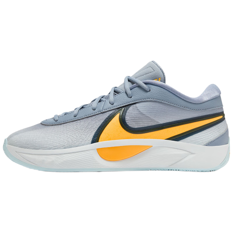 NIKE Men's Basketball Shoes Freak 6 EP Sneakers FJ7807-400, White Yellow Blue, Size 40.5