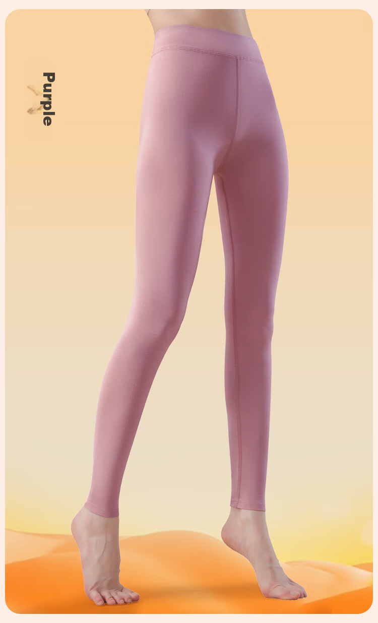 MiiOW Women's Thermal Underwear, Cotton Modal High-Waist Slim Leggings, Ultra-Thin Heat-Generating Silk Autumn Pants, New Product for 2026, Black 18