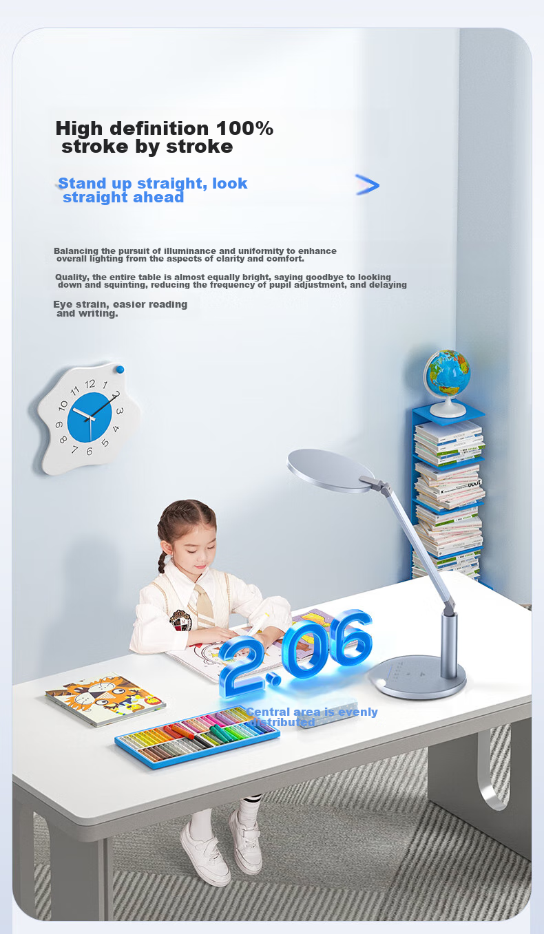 Haishibao National AA-Grade Full-Spectrum Eye Protection Desk Lamp for Children And Students' Study And Reading, Dormitory Bedroom Lamp VL235B 9