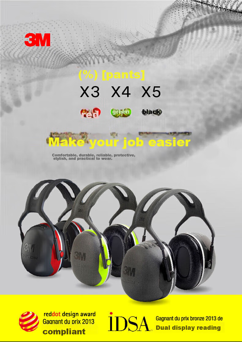 3M Soundproof Earplugs, Noise Reduction for Sleeping, Anti-Snoring, Industrial Noise Reduction, 1466 Economy Earplugs 1