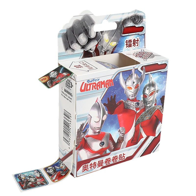 Danmiqi Ultraman Children's Sticker Toy, Portable Cartoon Roll-Up Sticker, Boys' Sticker Toy, Birthday Gift