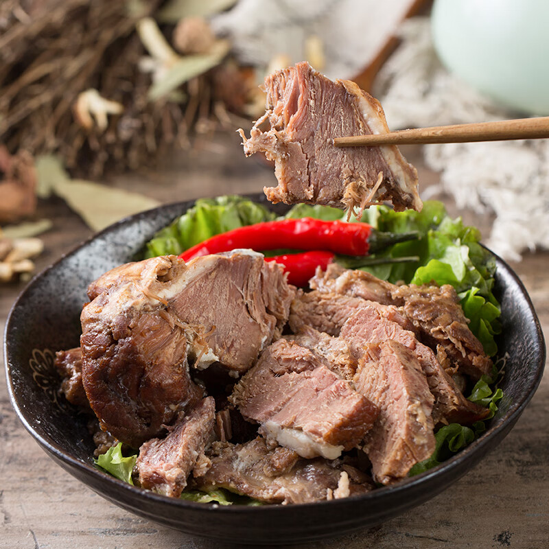 月盛斋 清真羊肉 中华老字号 酱羊肉熟食 五香酱羊肉200g开袋即食下酒菜
