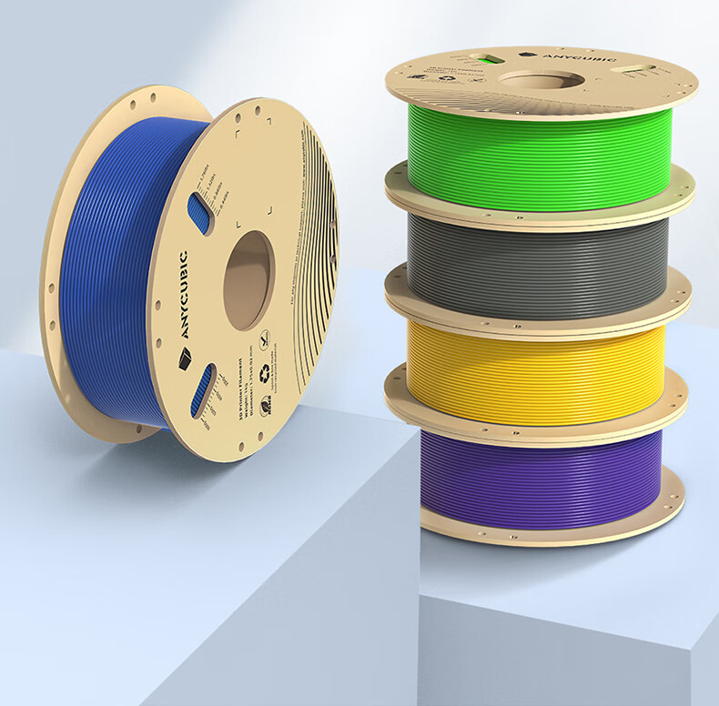 Zongweilifang 3D Printer Filament, PLA 1.75 High-Purity Material, 3D Printing Thread, Detachable Spool, RFID Intelligent Parameter Recognition, 1kg White 2