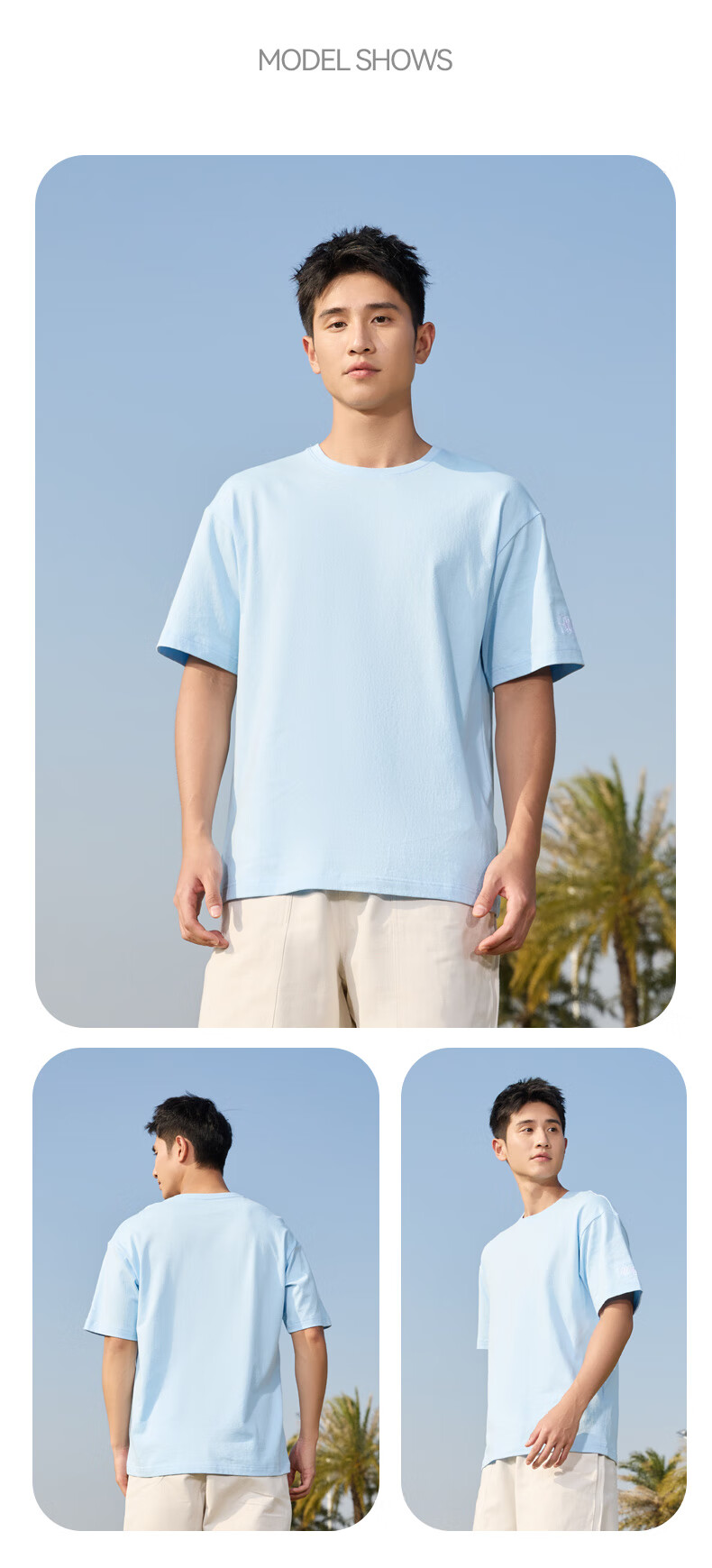 QIAODAN Short-Sleeve T-Shirt, Unisex Style for Men And Women, New Summer Release, Breathable Thin Fabric, Solid Color Undershirt, Couple's Wear 12