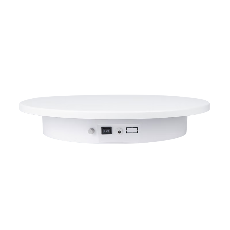 Hakutatz Photography Turntable, Large Size 45cm, Adjustable Speed, Short Video, 360-Degree Live Streaming Room Product Shooting, Electric Small Display Stand, Static Object Rotating Platform, Self-Rotation, Photo Taking